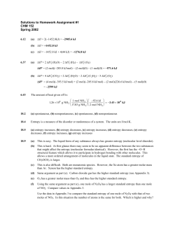 Solutions to Homework Assignment #1