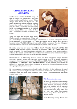 Dickens - Over The Footlights