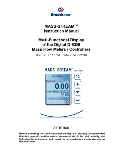 MASS-STREAM Instruction manual D-6300 Appendix