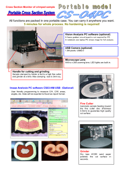 Portable cross section monitor - CS-04PC