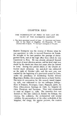 CHAPTER XXII I MARTIN ENRIQUEZ was the viceroy of Mexico