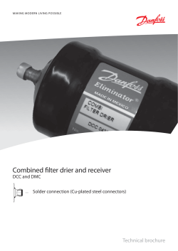 Combined filter drier and receiver