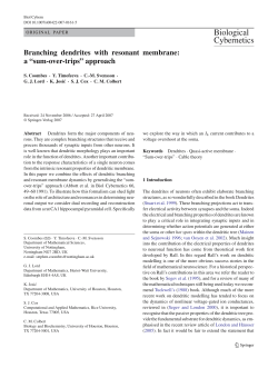 Branching dendrites with resonant membrane