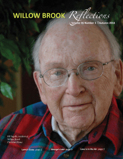 Autumn 2014 - Willow Brook Christian Communities