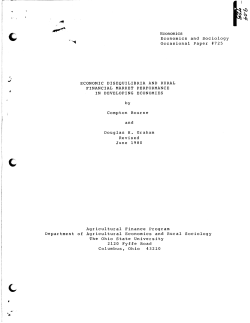 Economics Economics and Sociology Occasional Paper #725