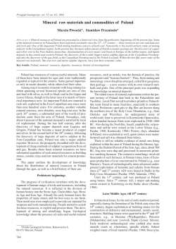 Mineral raw materials and commodities of Poland