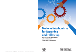 National Mechanisms for Reporting and Follow-up