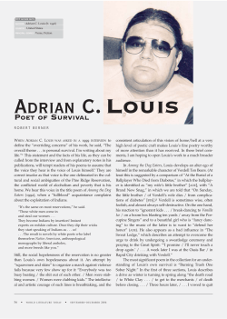 POET OF SURVIVAL, a World Literature Today