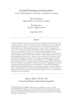 Lectal focusing in interaction