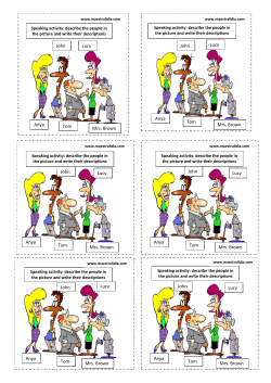 Anya Tom Mrs. Brown Lucy John Lucy John Mrs