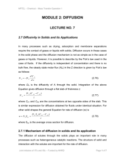 module 2: diffusion