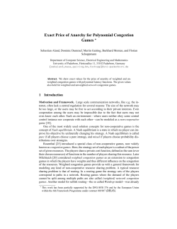 Exact Price of Anarchy for Polynomial Congestion Games *