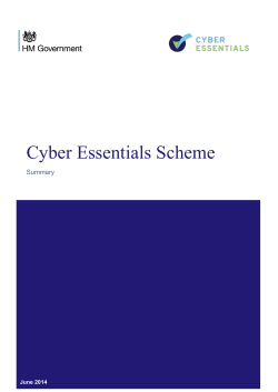 Cyber Essentials Scheme