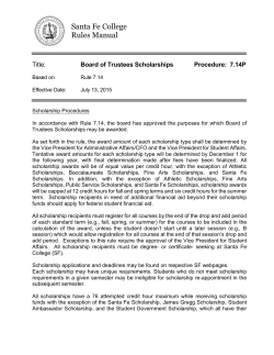 Procedure - Santa Fe College