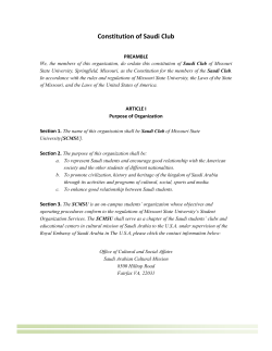 Constitution of Saudi Club - Campus Link
