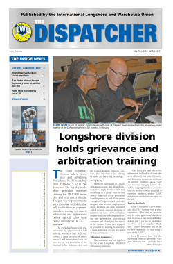March 2017 - International Longshore and Warehouse Union