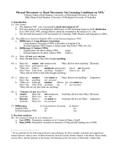 On Crosslinguistic Variations in NPI Licensing