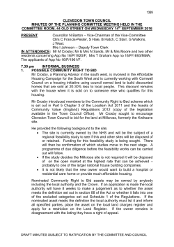 to - Clevedon Town Council