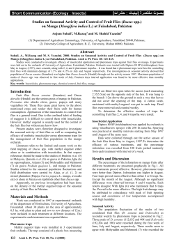 Dacus spp. - Arab Society for Plant Protection