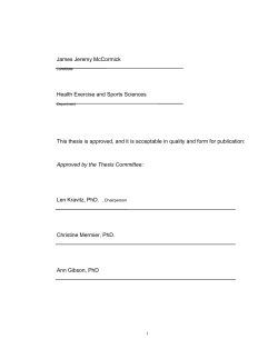 James Jeremy McCormick Health Exercise and Sports Sciences