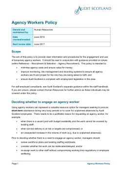 Agency Workers Policy