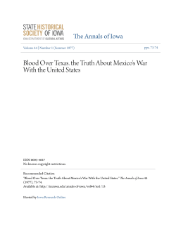 Blood Over Texas. the Truth About Mexico`s War With the United