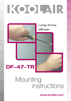 Mounting instructions