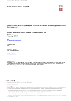 Identification of Mine-Shaped Objects based on an