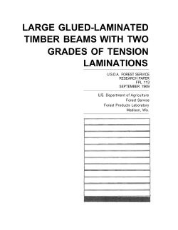 Large Glued-Laminated Timber Beams With Two Grades of Tension