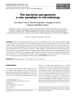 The bacterial pan-genome: a new paradigm in microbiology