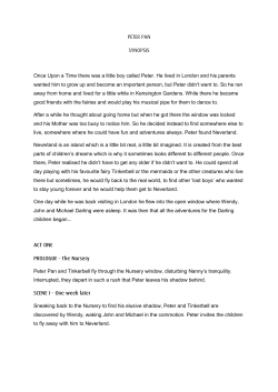 Once Upon a Time there was a little boy called Peter. He lived in