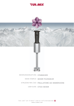 STABMIXER MIXER-PLONGEUR FRULLATORE AD