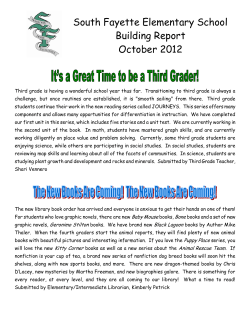 South Fayette Elementary School Building Report October 2012