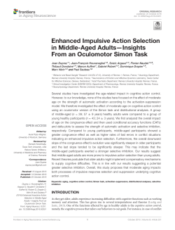 Enhanced Impulsive Action Selection in Middle