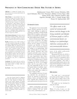 The efforts made in the control of communicable diseases and the