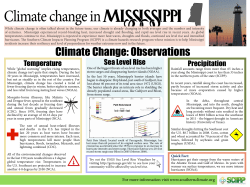 Climate change in - Southern Climate Impacts Planning Program