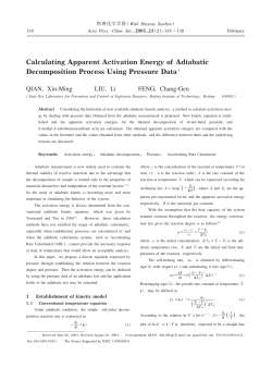 Calculating Apparent Activation Energy of Adiabatic