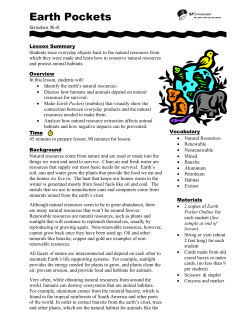 Earth Pockets - SFEnvironmentKids.org