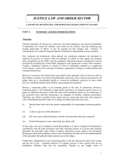 JUSTICE LAW AND ORDER SECTOR