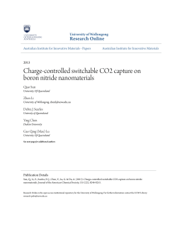 Charge-controlled switchable CO2 capture on boron nitride