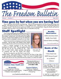 Staff Spotlight - Freedom Home Health Care
