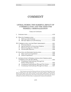 Tiffany Sumrall, Comment, Lethal Words