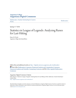 Statistics in League of Legends