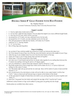 Double SiDeD 8` Goat FeeDer with hay-FeeDer