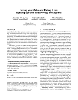 Having your Cake and Eating it too: Routing Security