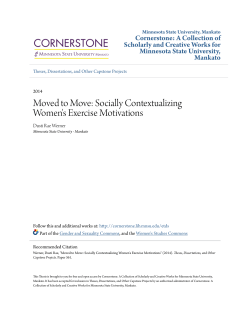 Moved to Move: Socially Contextualizing Women`s