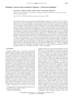 Solutions. 2. Mesoscale Simulations
