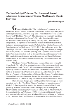 The Not-So-Light Princess: Tori Amos and Samuel Adamson`s