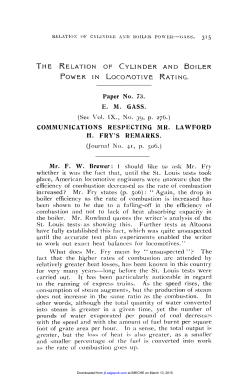 POWER I N LOCOMOTIVE