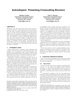 ActiveAspect: Presenting Crosscutting Structure